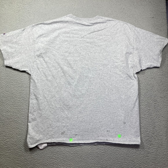 Ohio State University Dad T Shirt Mens 3X Gray Short Sleeve Champion STAINS - Picture 9 of 13